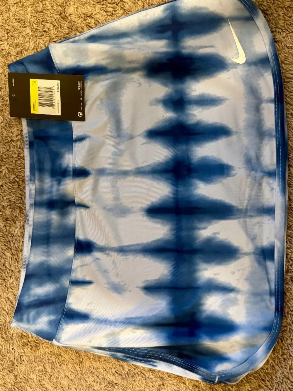 NWT Nike Dri-FIT Tennis Skort Blue White Tie Dye Size Small